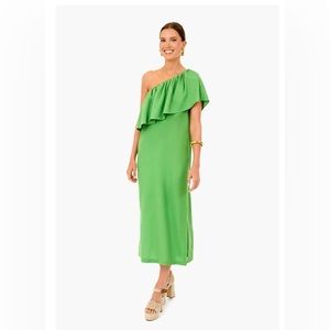 Brand new Tuckernuck Twist of Lime Florencia One Shoulder Dress